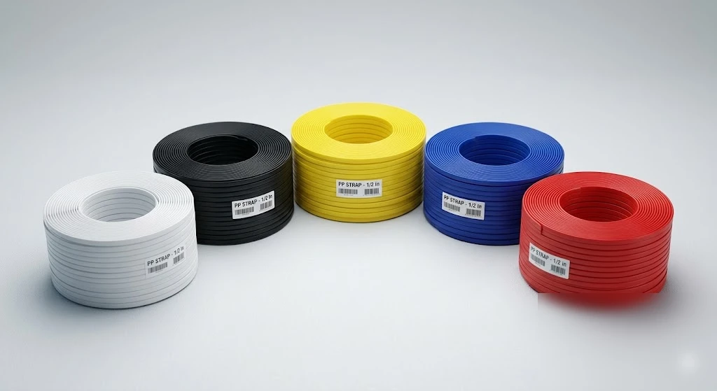 Greenstrix PP polypropylene strapping band coils for European production line packaging