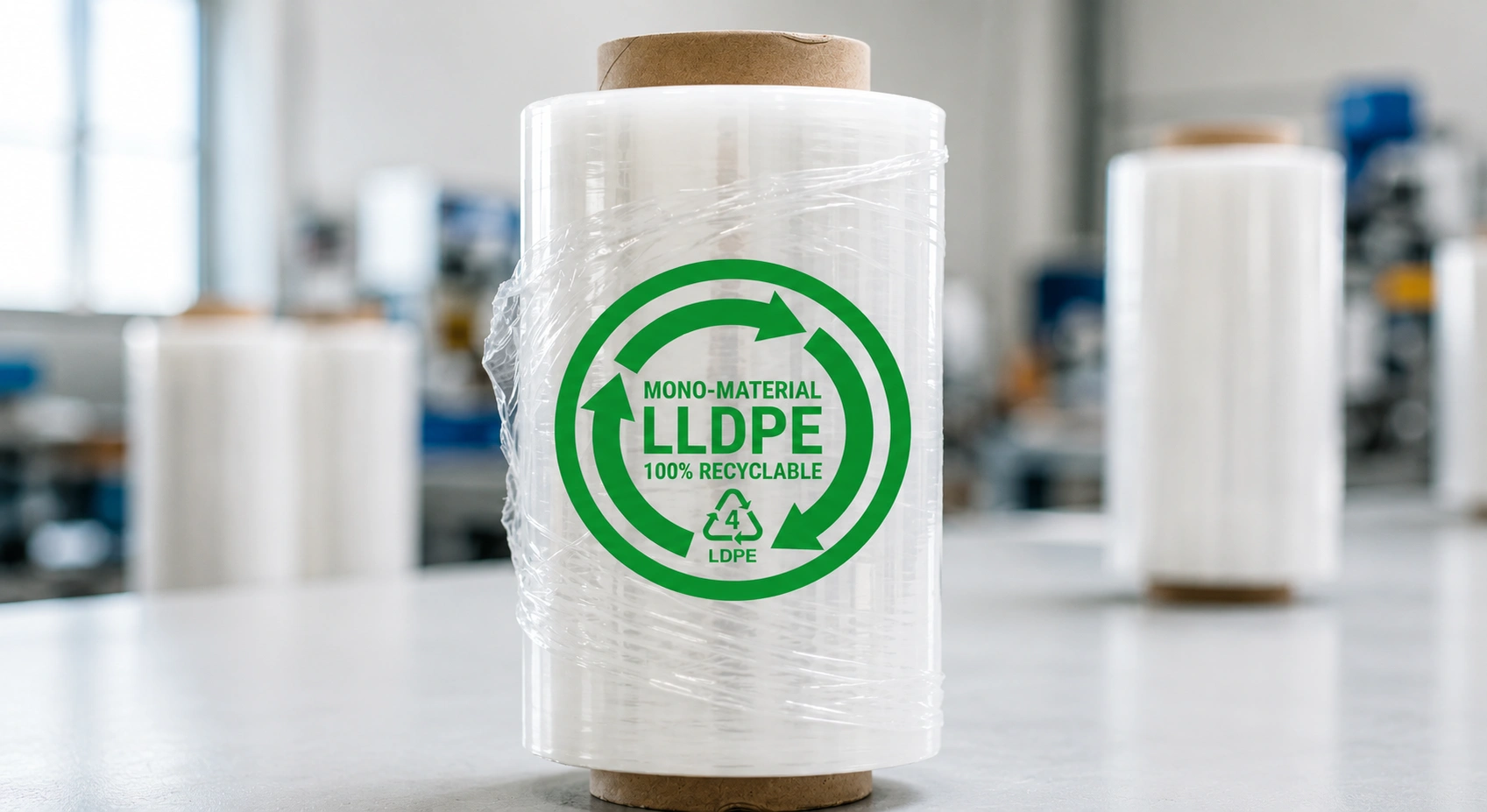 Recyclable mono-material LLDPE stretch film for PPWR compliance — Greenstrix